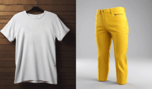 White shirt with yellow trouser